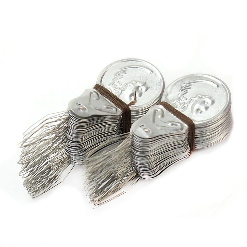 100x Серебряный тон проволочная петля Игла DIY винторезный станок вставки ручная