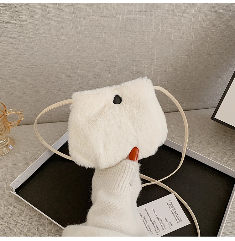 

Bags for Women 2021 New Tops Shopper Shopping Tote Winter Soft Warm Faux Fur Bag Crossbody Bag Large Capacity Shoulder Bag Girls