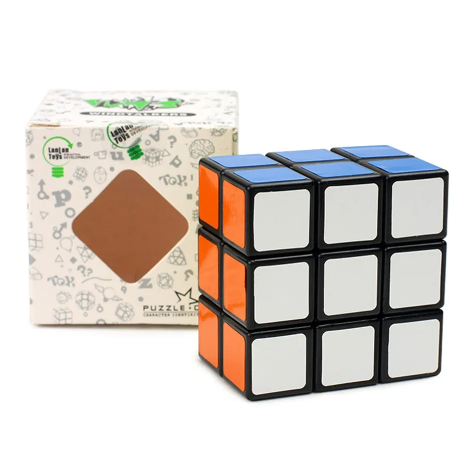 

Магический куб Lanlan, 2x3x3, черный скоростной кубик-головоломка для детей, детская модель 233, кубик, игра, головоломка для мозга