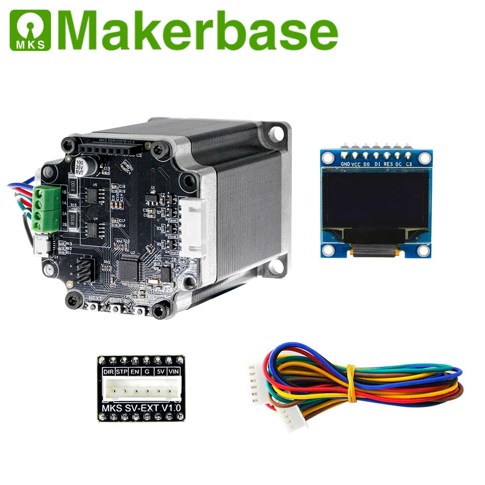 Шаговый двигатель с замкнутым контуром 12-24 в STM32 MKS SERVO57B + адаптер прямое