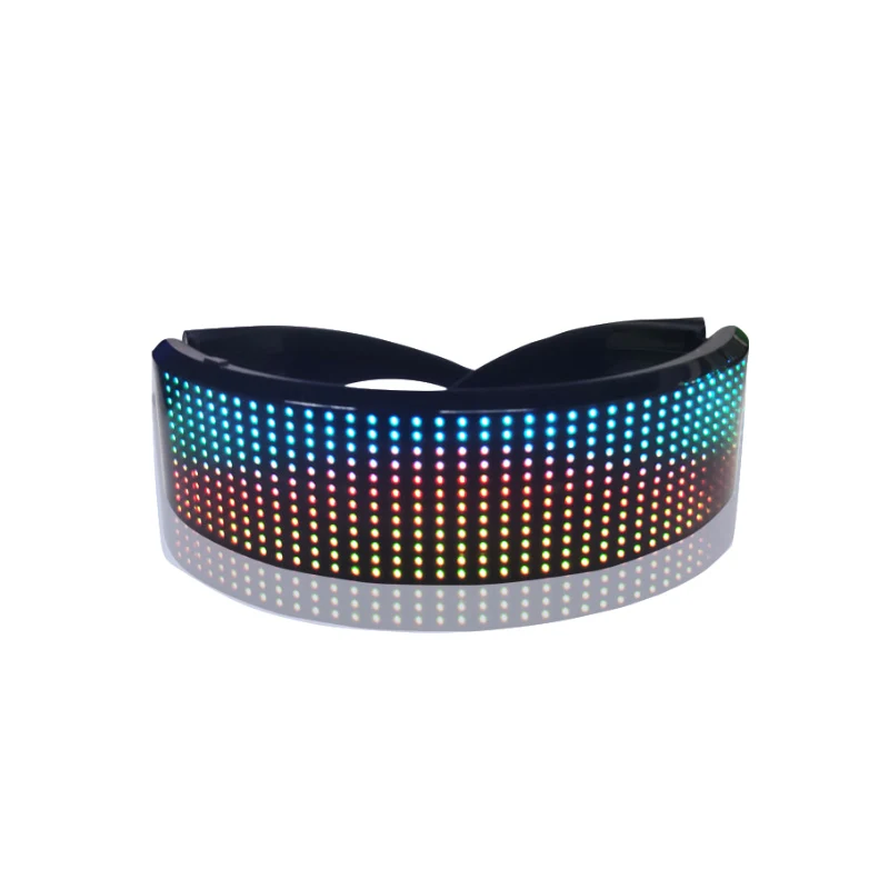 구매 새로운 매직 블루투스 Led 파티 안경 앱 제어 빛나는 안경 USB 충전 DIY 편집 다국어 빠른 플래시 Led