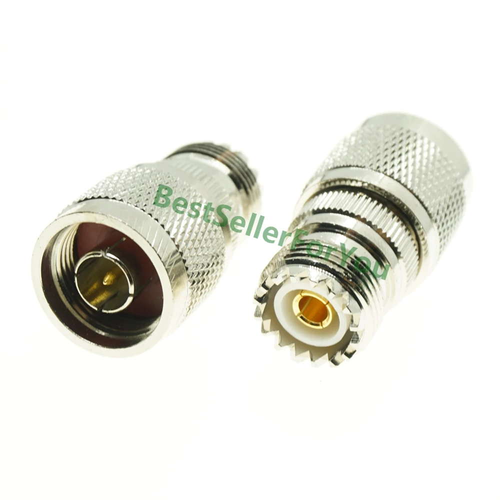 RF Adapter N Male Connector To UHF Female SO239 Female Straight Coax RF Radio Connector