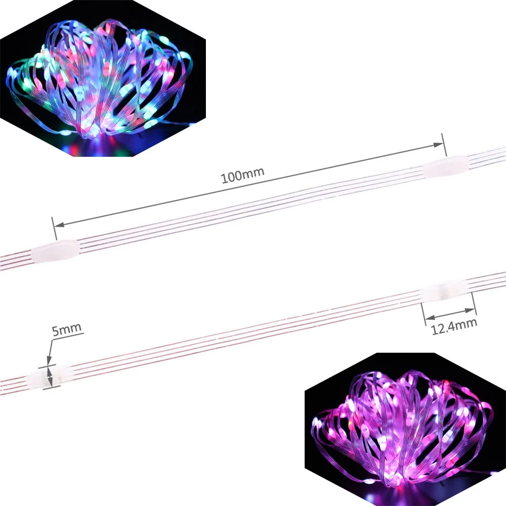 СВЕТОДИОДНАЯ Гирлянда WS2812B с USB рождественские лампы WS2812 RGB полноцветная