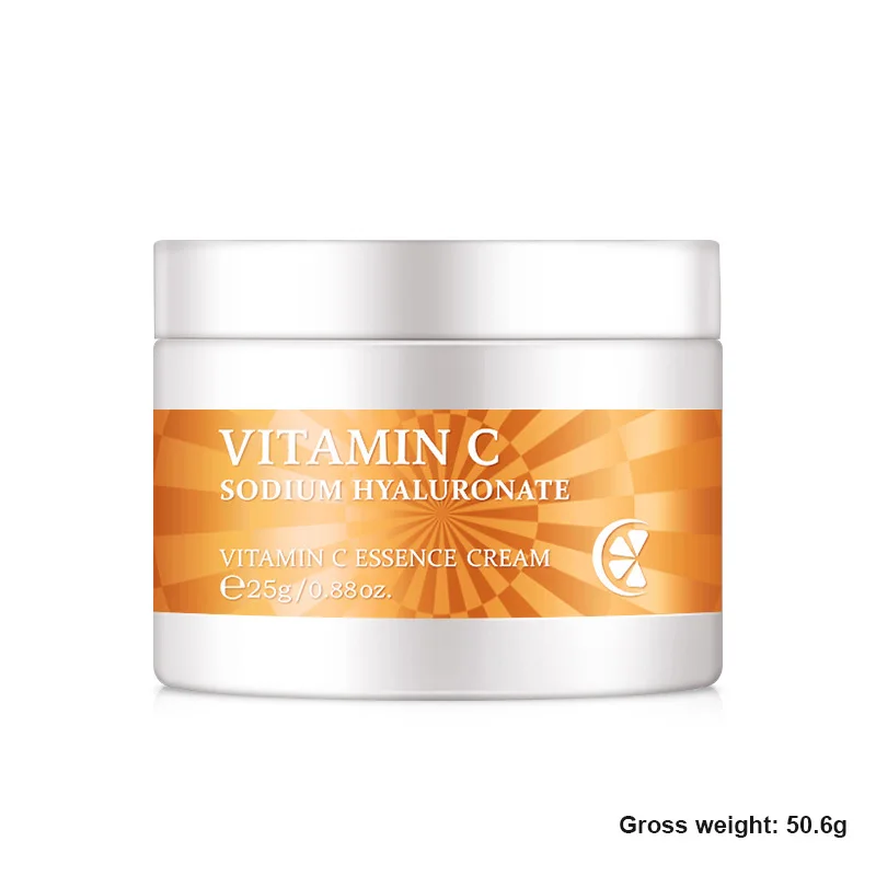 

25g Vitamin C Face Cream Hyaluronic Acid Moisturizer Anti Wrinkle Anti Aging Nourishing Serum Collagen Whitening Cream Skin Care