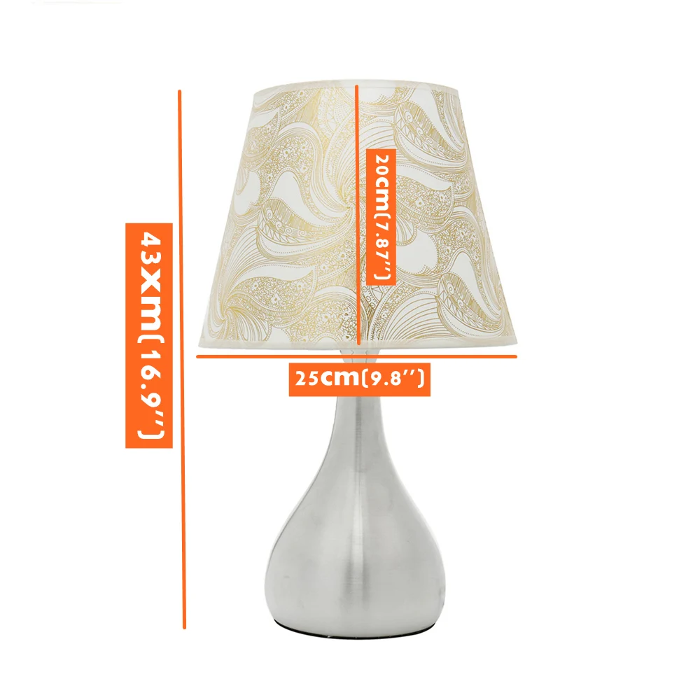 

Modern Bedside Lamps LED Desk Lamp 110V-240V with E27 Bulb Table Lamps For Bedroom Study Decor Living Room Lighting White Light