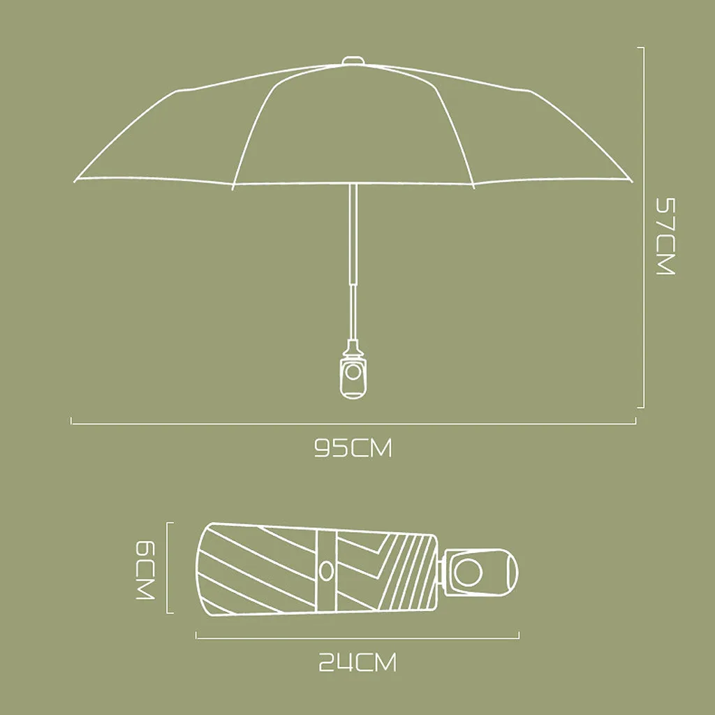 

Automatic Umbrella Rain Women Five-folding Umbrella Windproof Sun And UV Protection Umbrella Female Waterproof parasol
