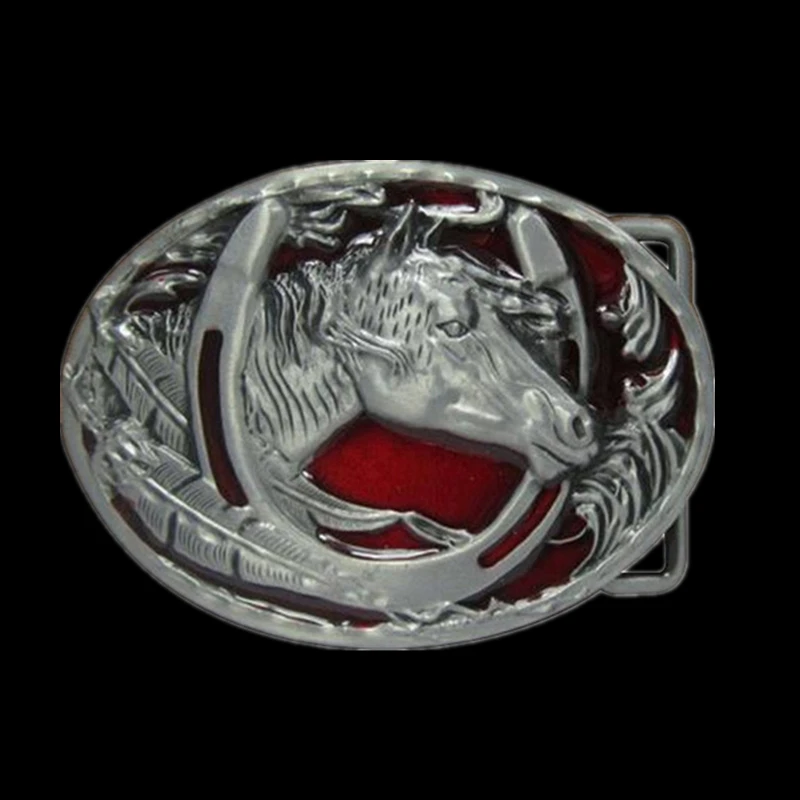 Ковбойский мужской ремень в ковбойском стиле красный синий черный металлическая