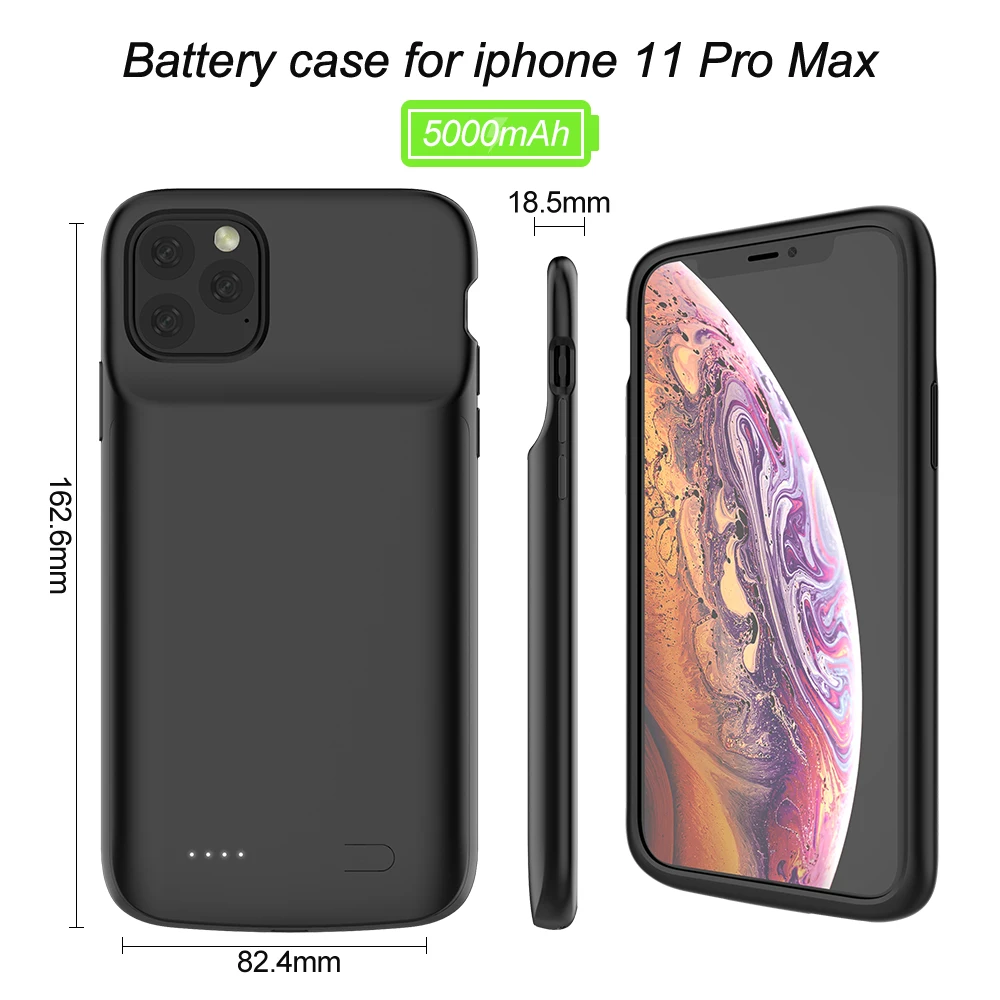 Для iPhone 11 Pro MAX чехол для зарядного устройства портативный внешний аккумулятор мягкий силиконовый внешний аккумулятор чехол для зарядки для iPhone 11