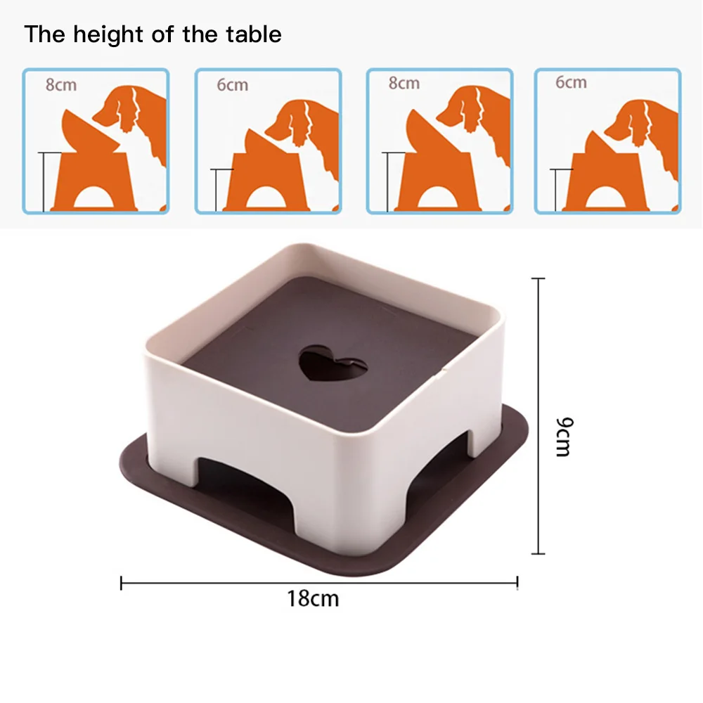 

Dog Food Table Adjustable Non-Slip Pet Table For Dog Cat Bowl Food And Water Feeder For Neck Protection Pet Supplies