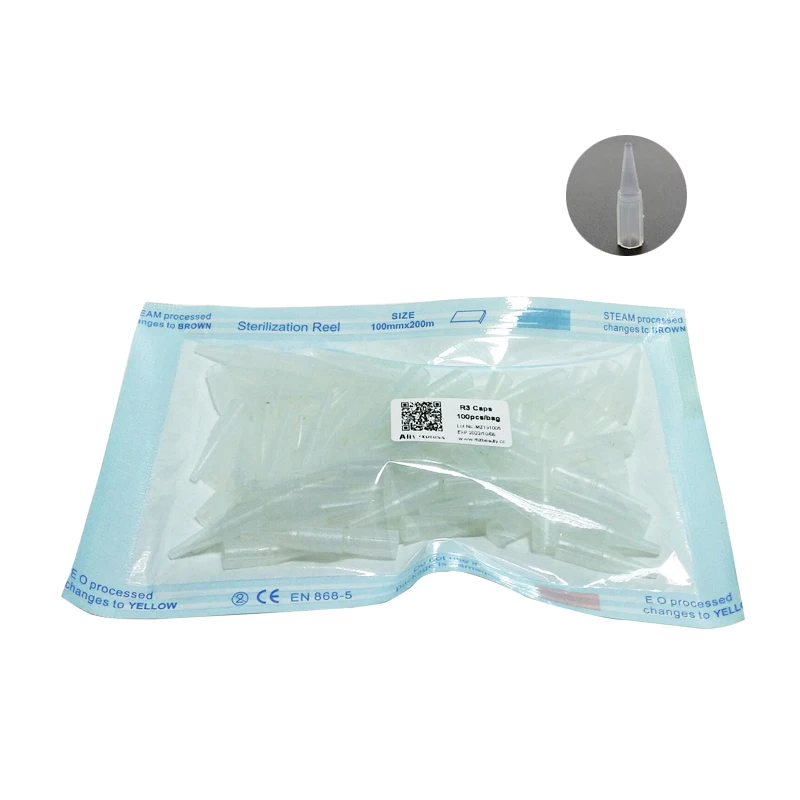 Наконечники для тату R1 R3 R5 F5 F7 колпачки игл стерильный упаковочный перманентного