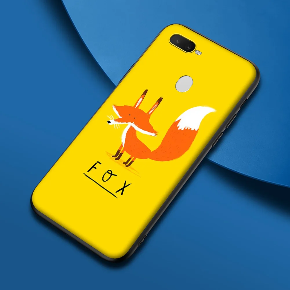 Мягкий силиконовый чехол A14 Animal Fox для Xiaomi Mi Poco F2 F3 M2 M3 C3 X2 X3 GT NFC Pro | Мобильные