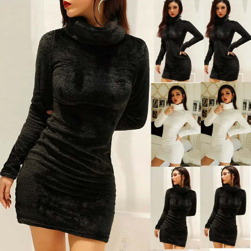 Сексуальные женские топы с длинным рукавом праздничное Мини Вечернее Платье