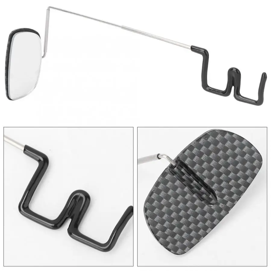 Aluminium Alloy Bike Bicycle Cycling Riding glasses Mirror Helmet Mount Rearview Rear View Eyeglass 360 adjustment | Спорт и