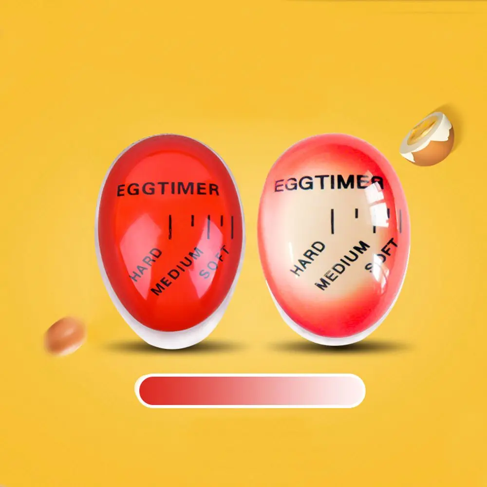 Eco-Friendly Egg Timer Creative Perfect Resin Material Boiled Cooking Helper Kitchen Temperature Timers Eggs Clock Tool | Дом и сад