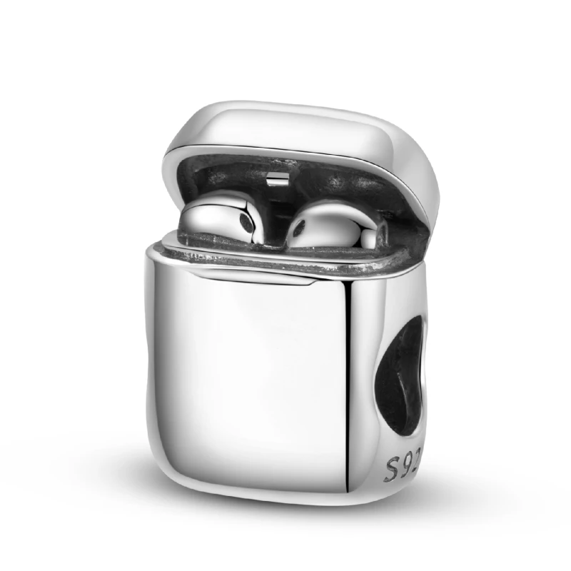 

Original Charms 925 Sterling Silver Bluetooth Headset Shape Clip Type Fun Beads for OGULEE Bracelet Accessories Fine Jewelry