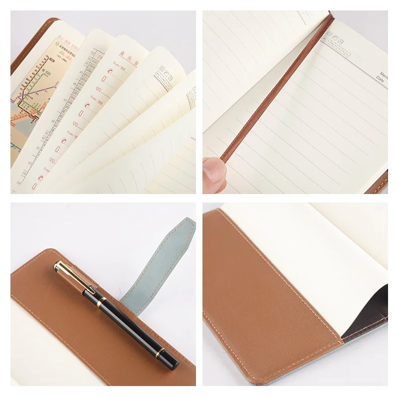 

A6 Small Notebook Notepad Carry-on Pocket Mini Portable Thick Simple English Word Book Female Carry Soft Surface