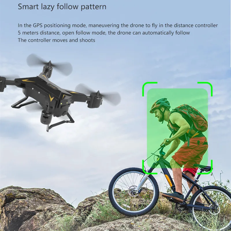 GPS 5G 4k WIFI FPV Remote Control RC quadcopter With HD Camera 20mins play time 2KM Long Distance Foldable Drone Toy gift toy | Игрушки и