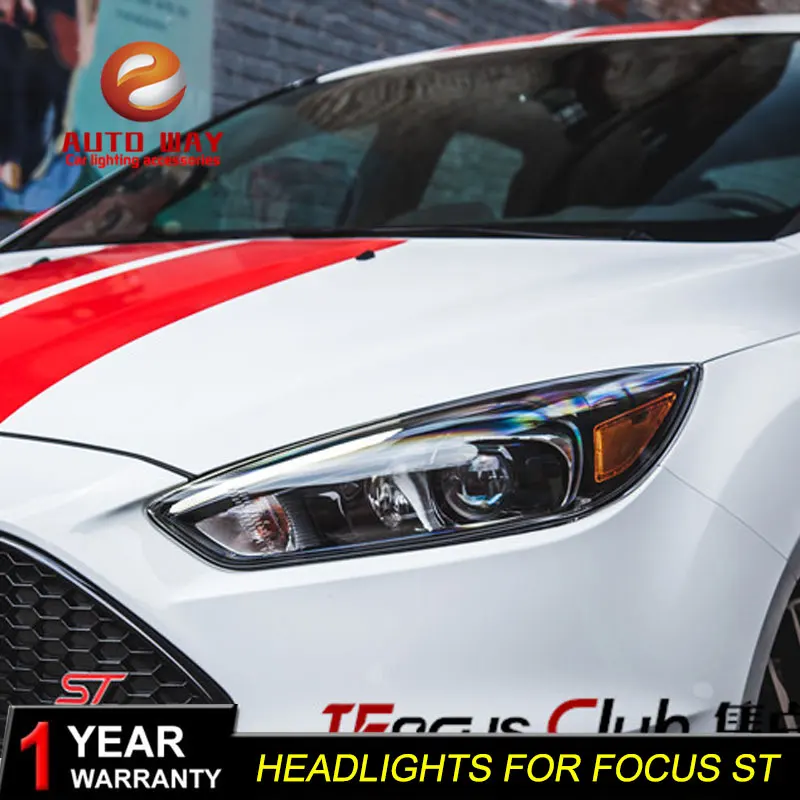 Чехол для лампы Ford Focus ST светодиодный светильник s 2015 2016 2017 DRL дневные ходовые огни