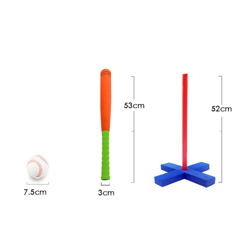 

Children Training Baseball Soft Rubber Baseball Set Safe for Parent-child Interaction Student Outdoor EDF88