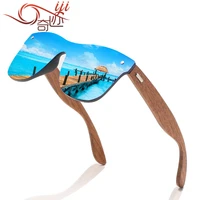 wind and surface integrated bamboo and wooden legs glasses colorful polarized sunglasses 356