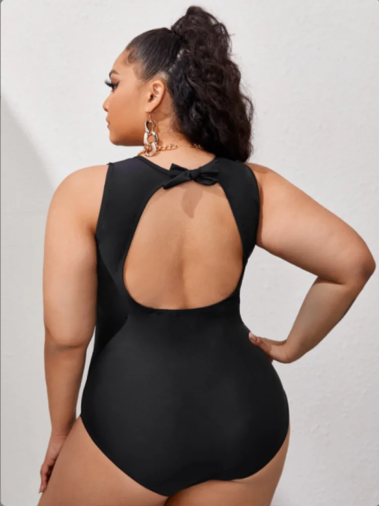 Женский сексуальный купальник с вырезами и открытой спиной бразильский цельный