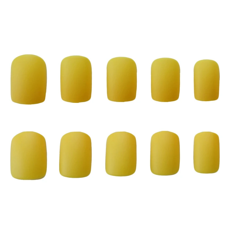 Оптовая продажа 24 шт Съемные носимые матовые накладные ногти полное покрытие