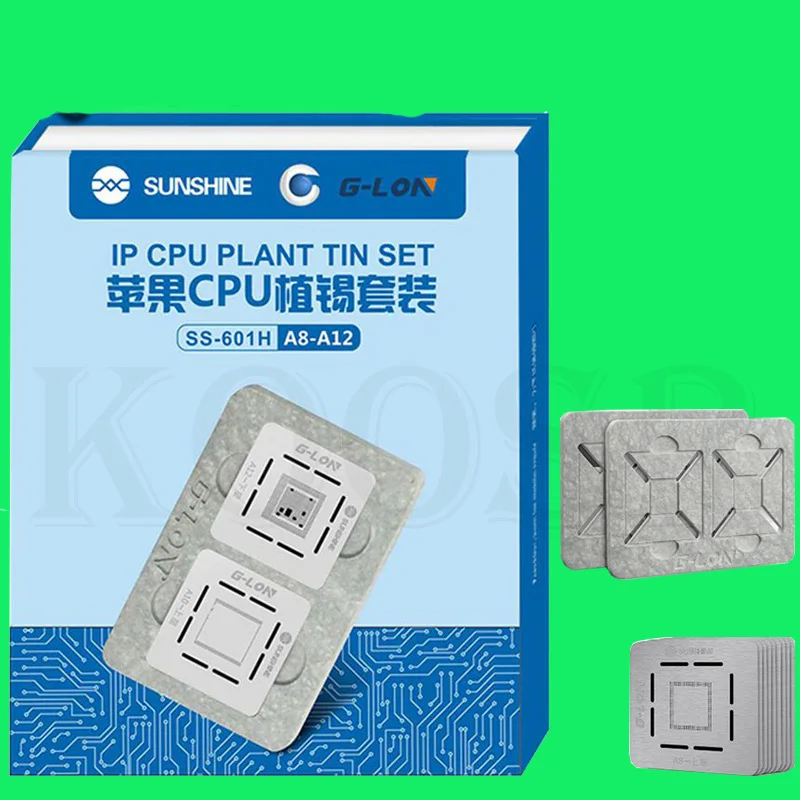 G-Lon 601H Двусторонняя Применение слот позиции материнская плата BGA реболлинг трафарет завод Олово платформы для iPhone Процессор A12 A11 A10 A9 A8