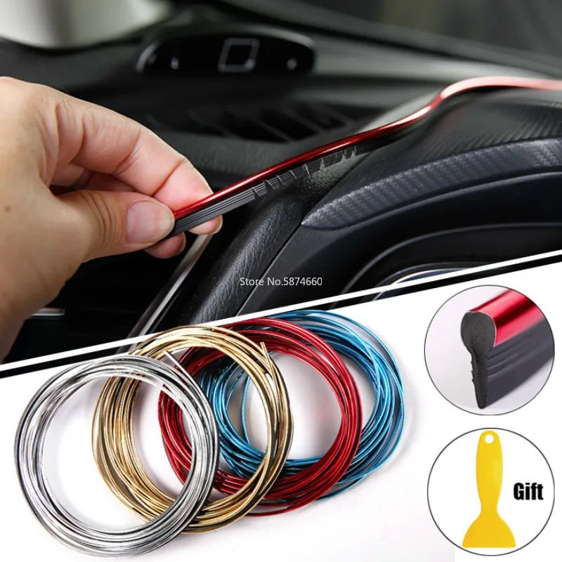 Декоративная декоративная отделка автомобиля гибкие полосы молдинги для салона