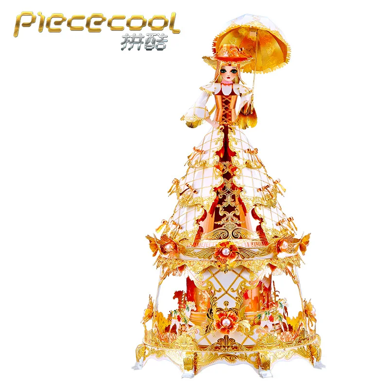 Металлический 3D пазл Piececool музыкальная шкатулка принцессы Jas наборы моделей