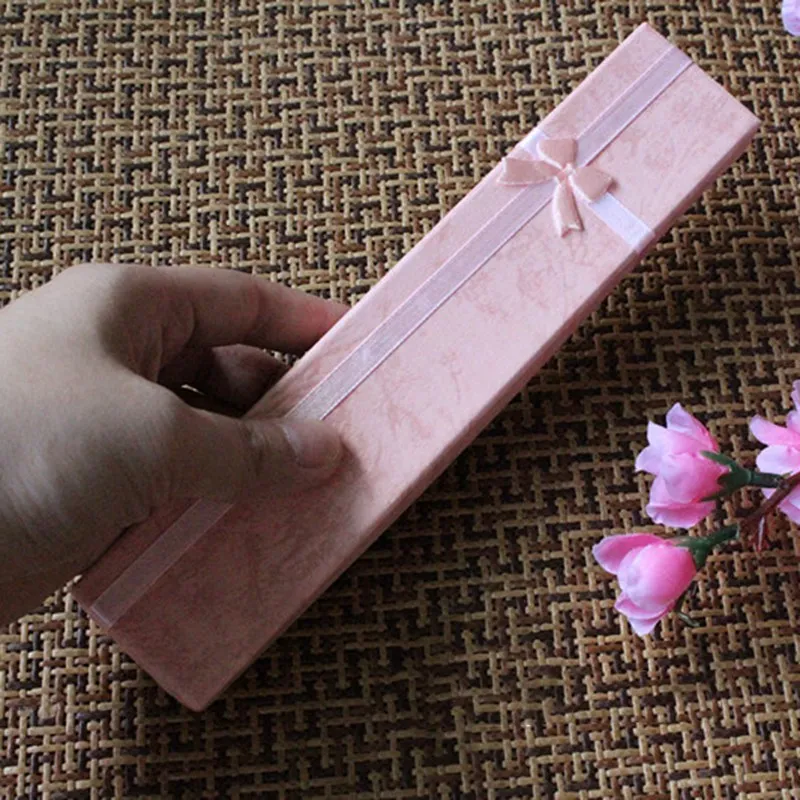 Шкатулка для браслета 1 шт. элегантный длинный бант ожерелья витрины чехол