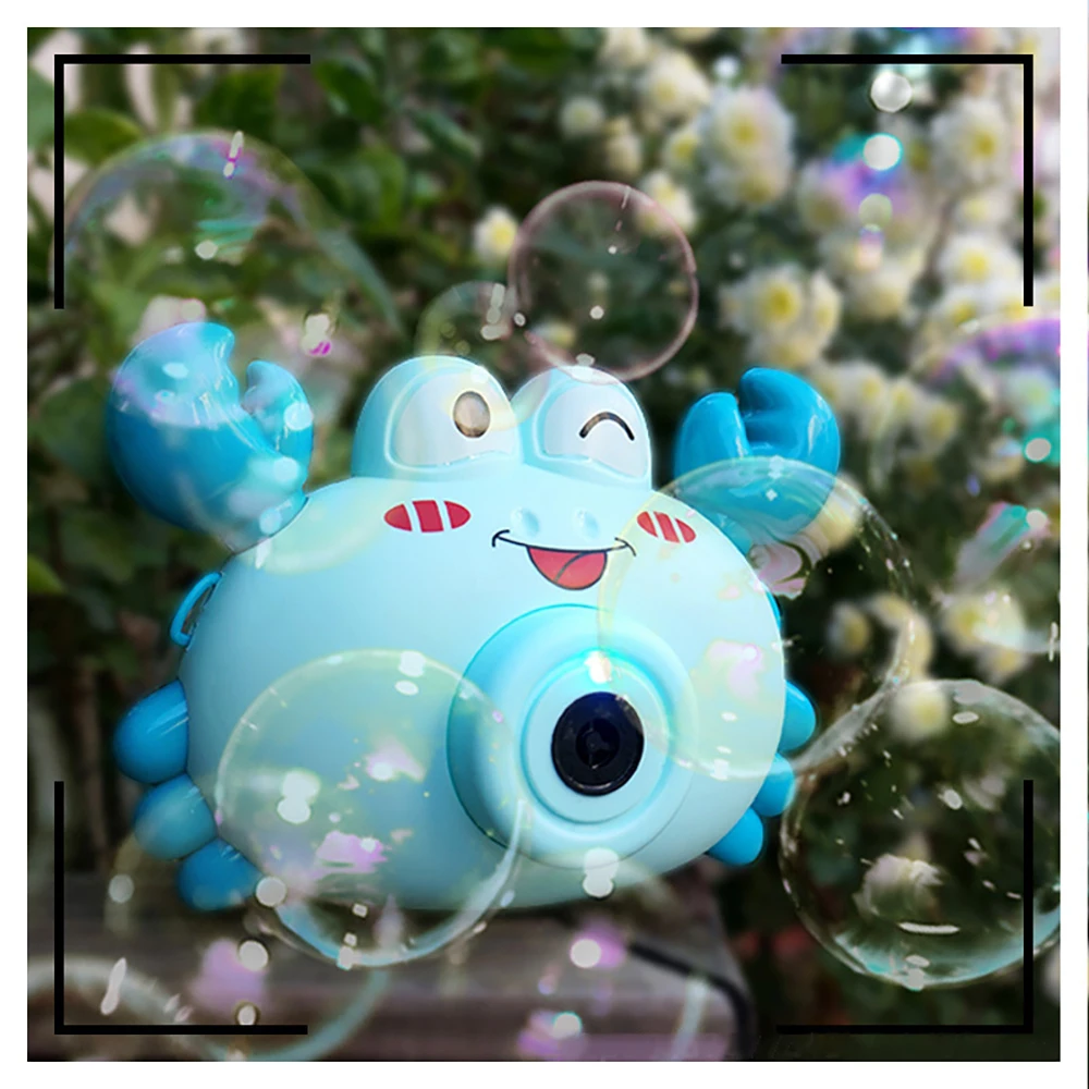 

Kids Crab Bubble Camera Blower Electric Soap Blowing Bubble Machine Bathtub Soap Automatic Bubbles Maker Water Blowing Juguetes