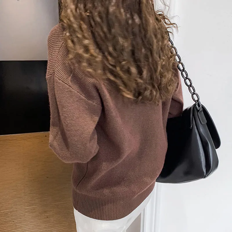 

Fashion Pullovers Sweater Women Clothing Casual Long Sleeve Knitted Tops Female Elastic Streetwear White Sweater Jumper Q4613