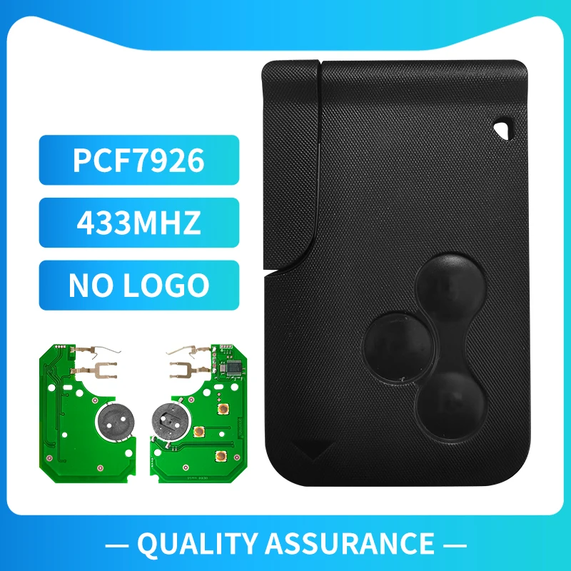 Смарт-ключ XNRKEY PCF7926 3 кнопки 433 МГц для Renault Megane Scenic Grand 2003-2008 | Автомобили и