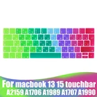 Чехол для клавиатуры EU Enter русский + английский для Macbook Pro13 15 дюймов touchbar A2159A1706A1707A1989A1990 модель