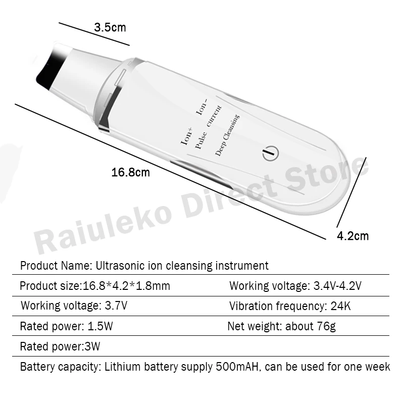 Ультразвуковой скребок для кожи лица ультразвуковой очиститель пор Анионный