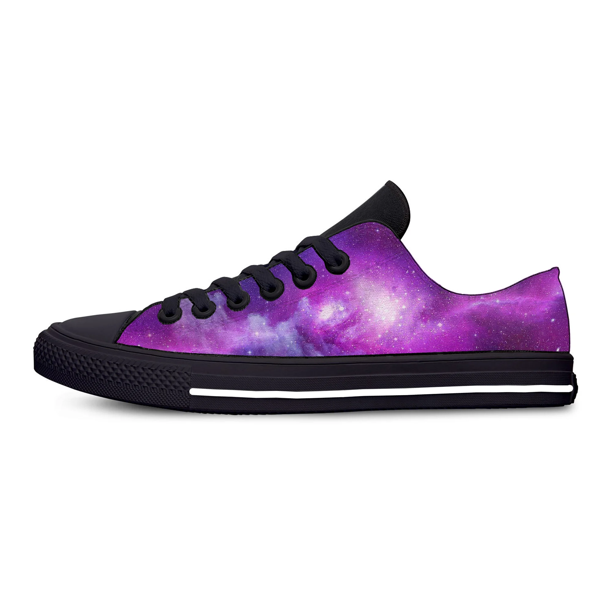Galaxy Space universe star Funny Fashion Novelty Casual Cloth Shoes Low Top Lightweight Breathable 3D Print Men women Sneakers |