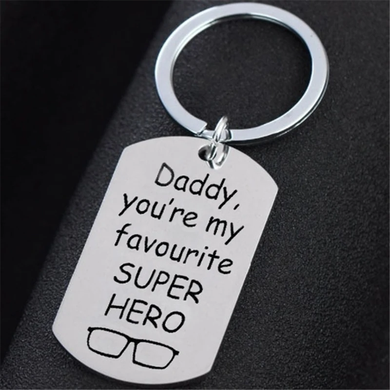 Надпись папа ты мой любимый супер герой военное ожерелье с кулоном из