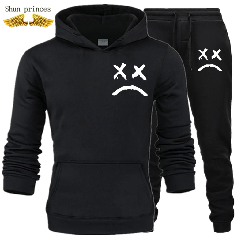 Shun princes Store комплекты мужской спортивный костюм осень зима толстовка с капюшоном