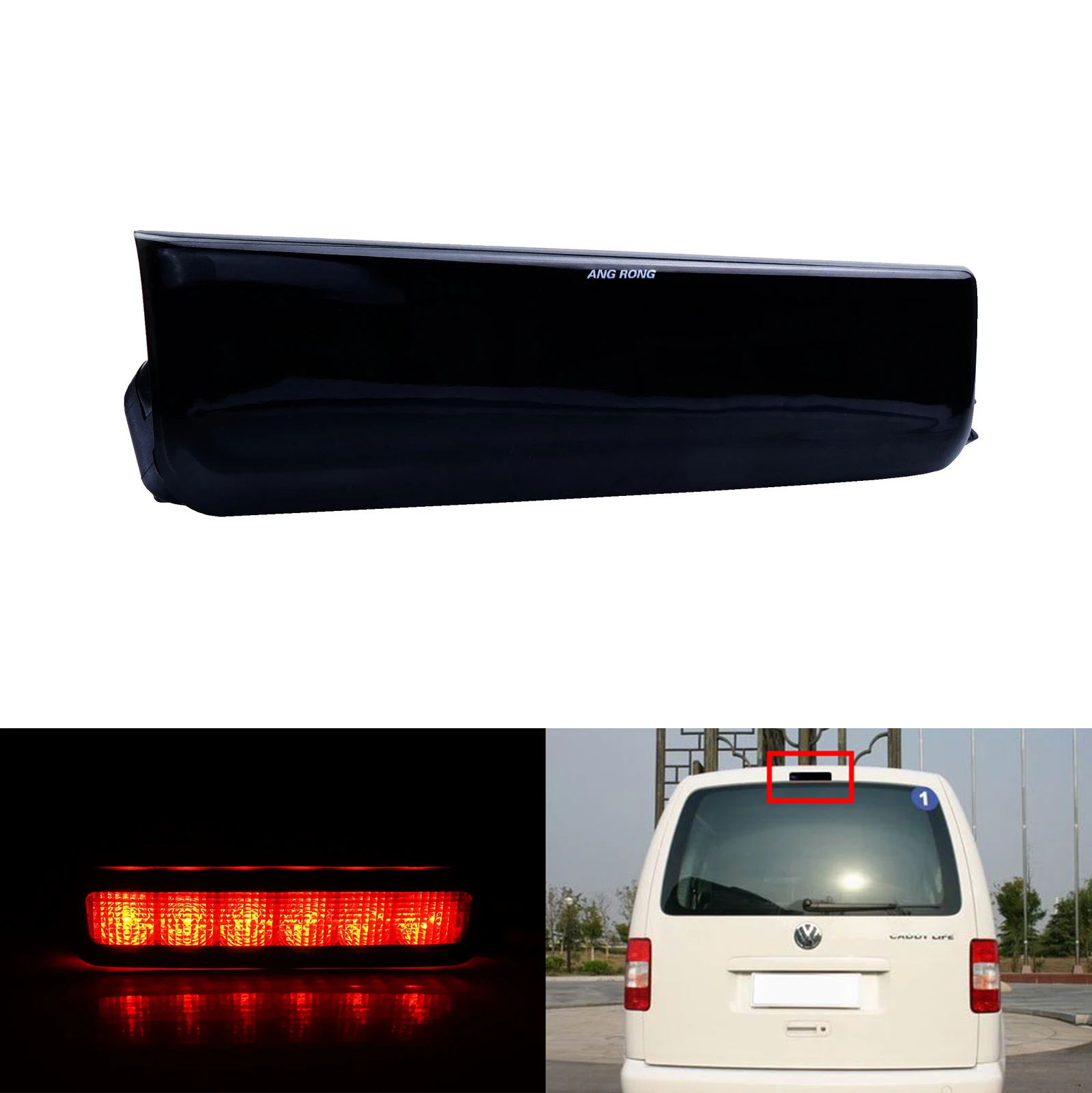 ANGORNG 1x Red LED Rear High Level Brake Stop Light Lamp For VW Caddy III Box Estate 2004-15 | Автомобили и мотоциклы