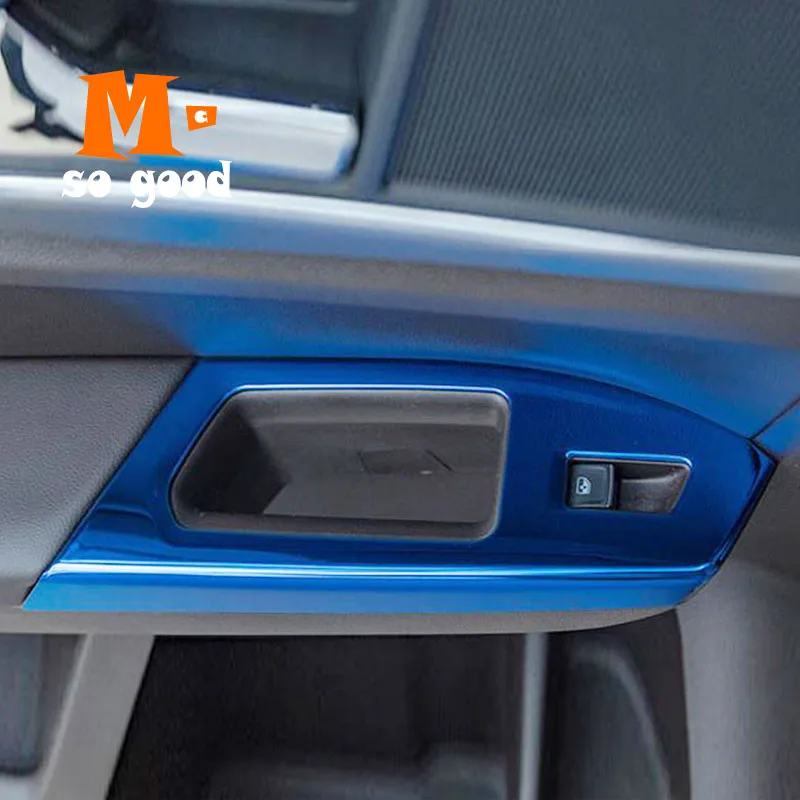 4 шт., крышка переключателя управления дверью и окном автомобиля из нержавеющей стали для Teramon t Atlas 2017 2018