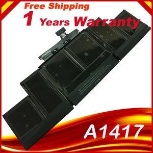 Аккумулятор для ноутбука Apple A1417 A1398 (ранняя версия 2012 года-2013) для MacBook Retina Pro 15 дюймов подходит для ME665LLA ME664LLA