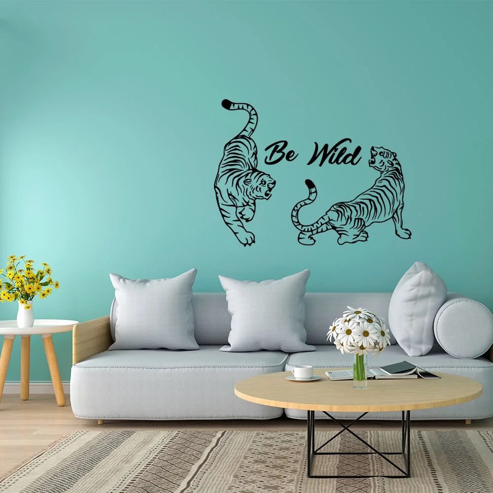 

Lovely Tiger Removable Art Vinyl Wall Stickers For Kids Rooms Home Decor Wall Art Sticker Murals