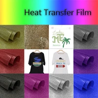 5pcslot heat transfer vinyl glitter permanent holographic vinyl sheets adhesive craft vinyl diy t shirt transfer sheets 20x25cm