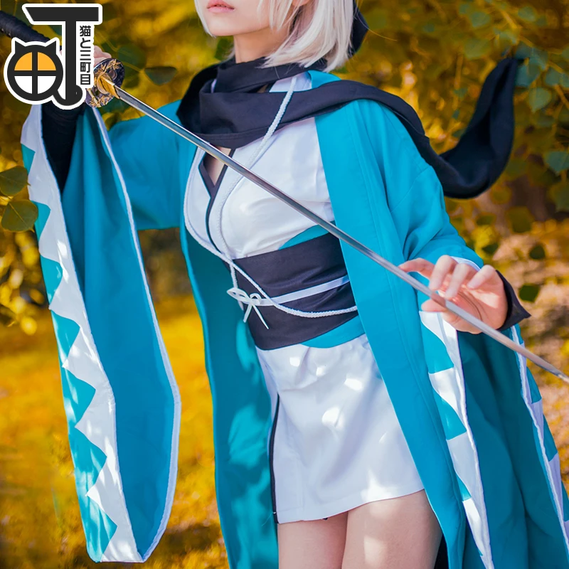 Костюм для косплея Okita Souji Sakura Saber Artoria Pendragon аниме Fate Stay Night Cosplay большой заказ|saber