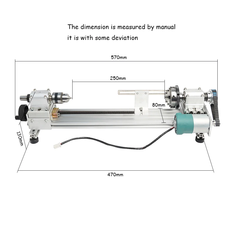 Деревообработка 3 кулачка 63 мм патрон 240 Вт шпиндель мини токарный станок