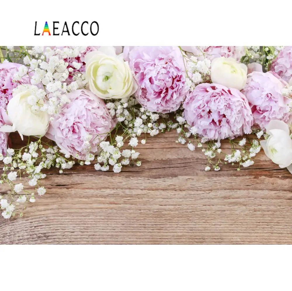 Laeacco виниловые деревянные фоны для фотосъемки весенние розы цветы новорожденные