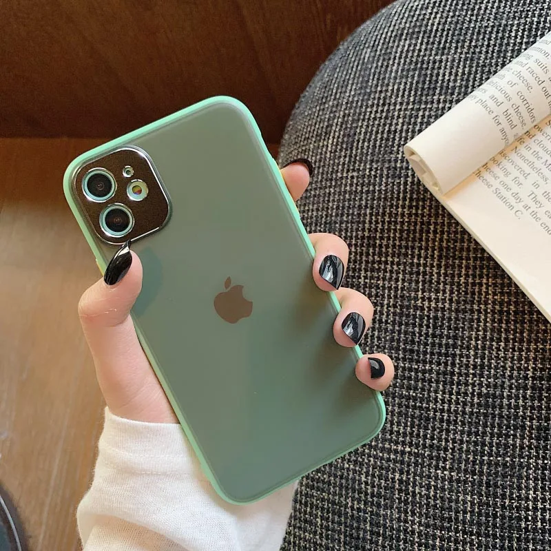 GlamPhone чехол сплошной цвет границы чехол для телефона для iPhone11Pro/Max X XS Max XR Мягкий силиконовый чехол для iPhone11 7 8 6 6s Plus чехол