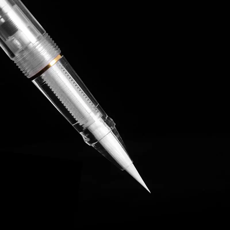 Роскошный качественный пластиковая перьевая ручка прозрачный кисть для