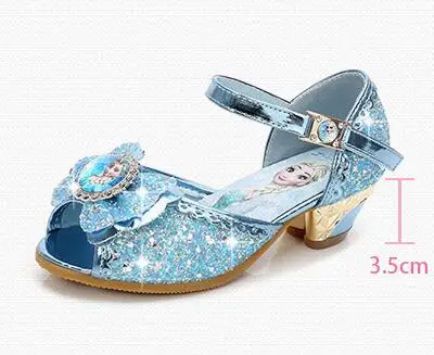 Сандалии для девочек с блестками и бантом Холодное сердце | Мать ребенок