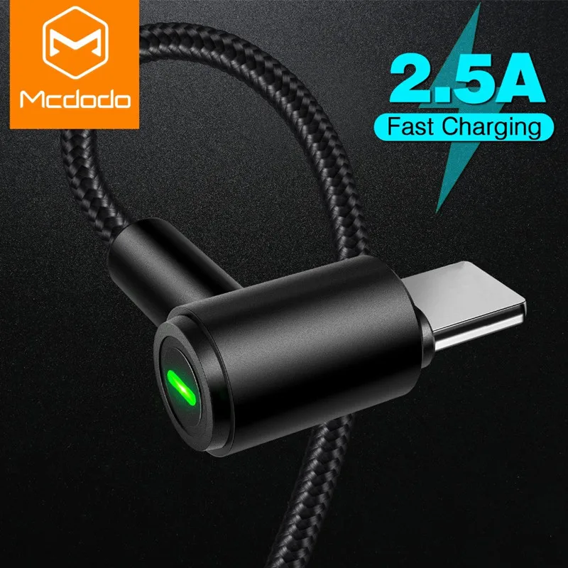 MCDODO USB кабель со светодиодной подсветкой быстрая зарядка мобильный телефон